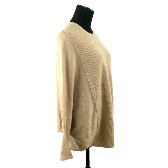 J MCLAUGHLIN women's sz L Rudd cashmere sweater - camel dolman sleeve $298 - Picture 6 of 7
